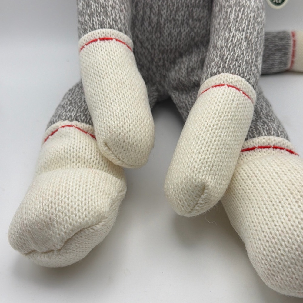 Classic Sock Monkey Stuffed Animal Toy - Picture 3 of 6